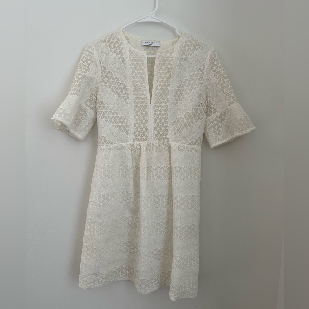 Sandro white dress
